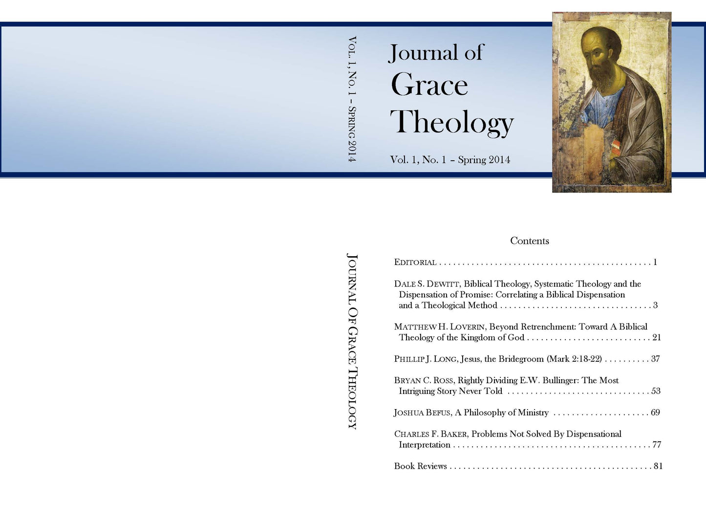 J1A3: Biblical Theology, Systematic Theology and the Dispensation of Promise