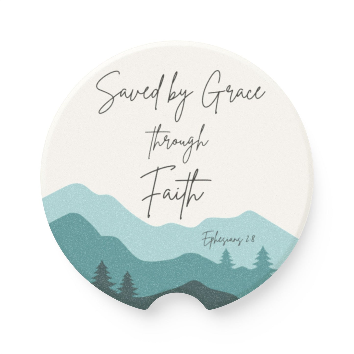 Saved By Grace Soapstone Car Coaster 