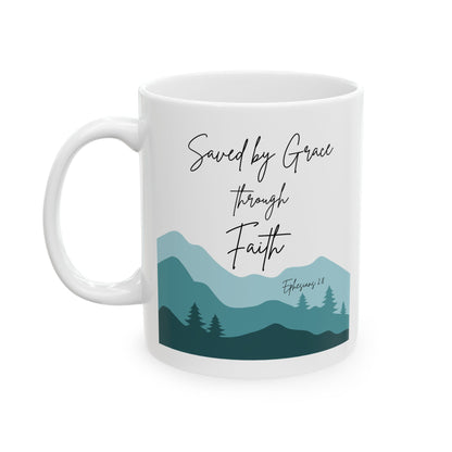 Saved By Grace Ceramic Mug (11oz)