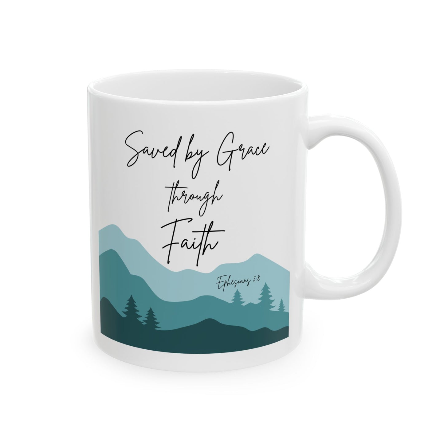 Saved By Grace Ceramic Mug (11oz)