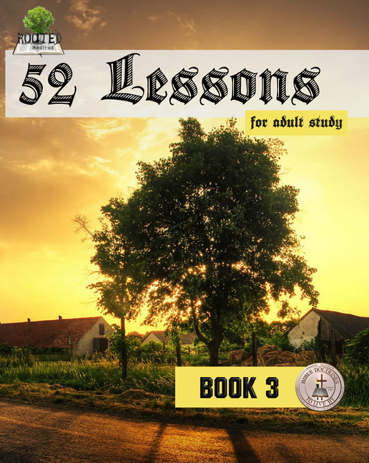 52 Lessons for Adult Study: Book 3