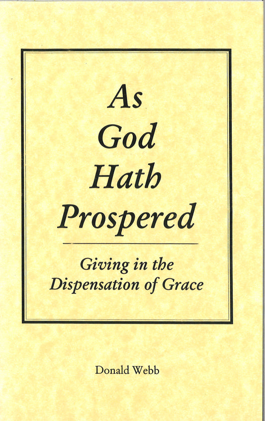 As God Hath Prospered