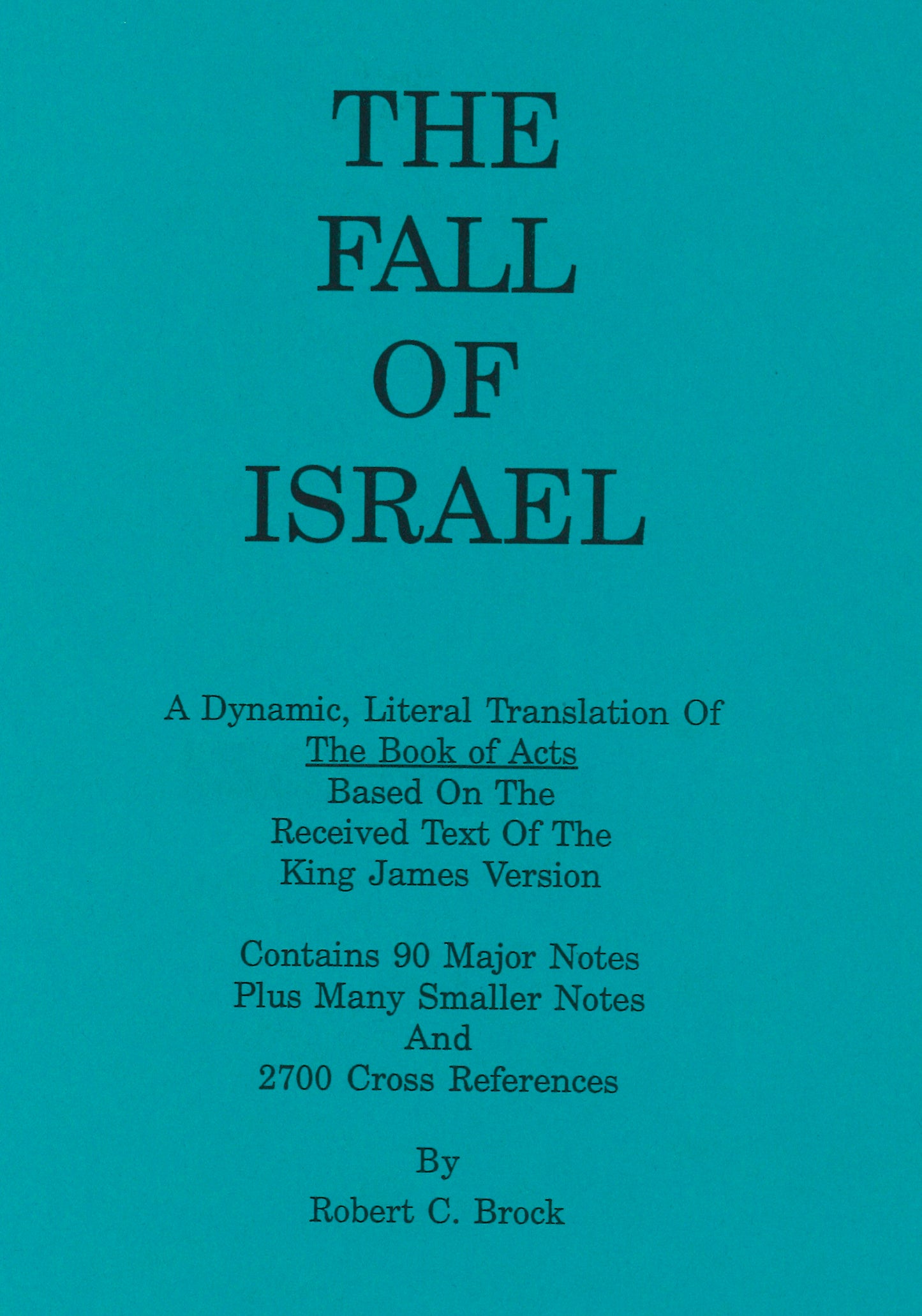 The Fall of Israel