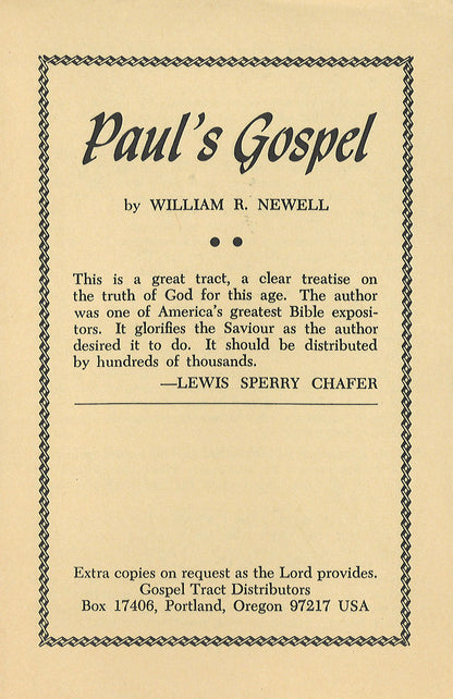 Paul’s Gospel